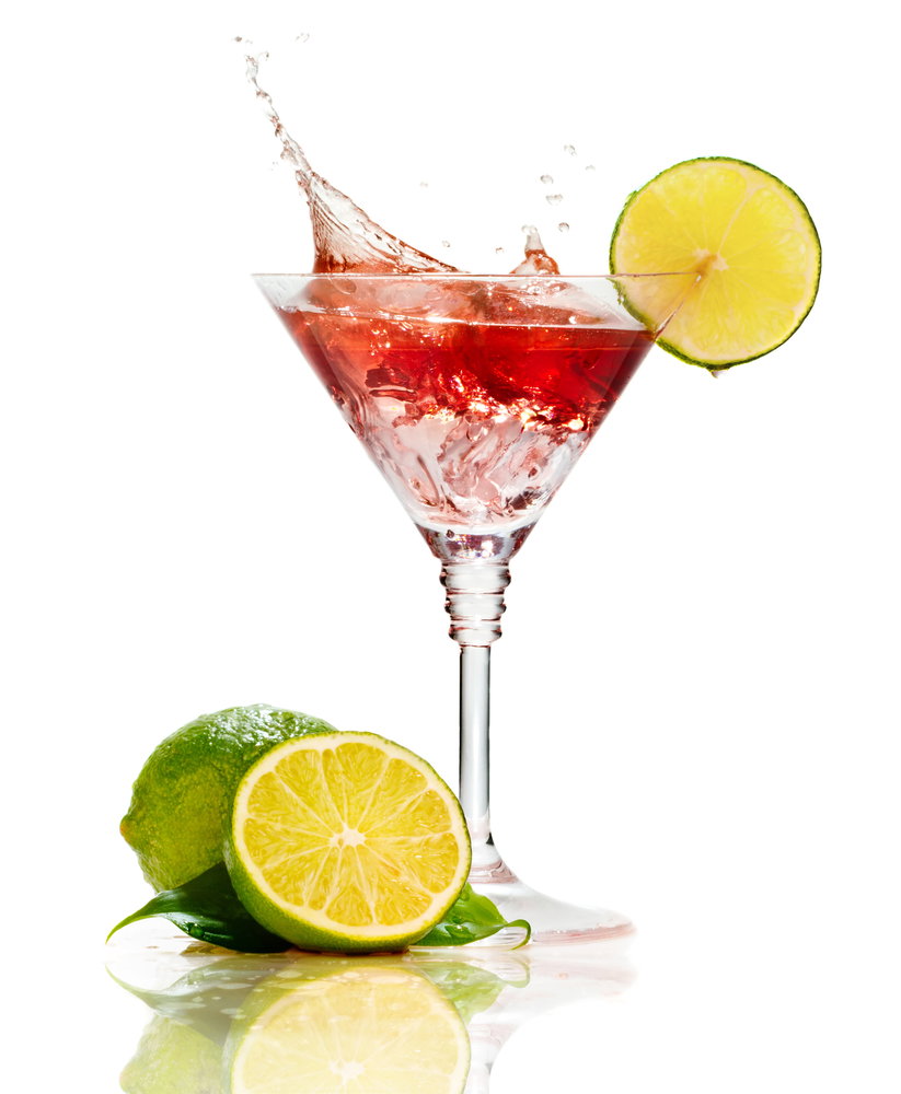 alas the stock art for cocktails despite the name were not as suggestive so this is a red tinted cocktail splashing out of a martini glass somewhat suggestively with limes resting at the bottom