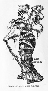 suffragette advertisement by female cartoonist Lou Rogers