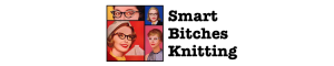 Label that reads Smart Bitches Knitting