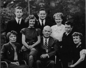 The Marston Family: Huntley, Bryne, Olive, Pete, Marston, Olive Byrne, Donn, Holloway
