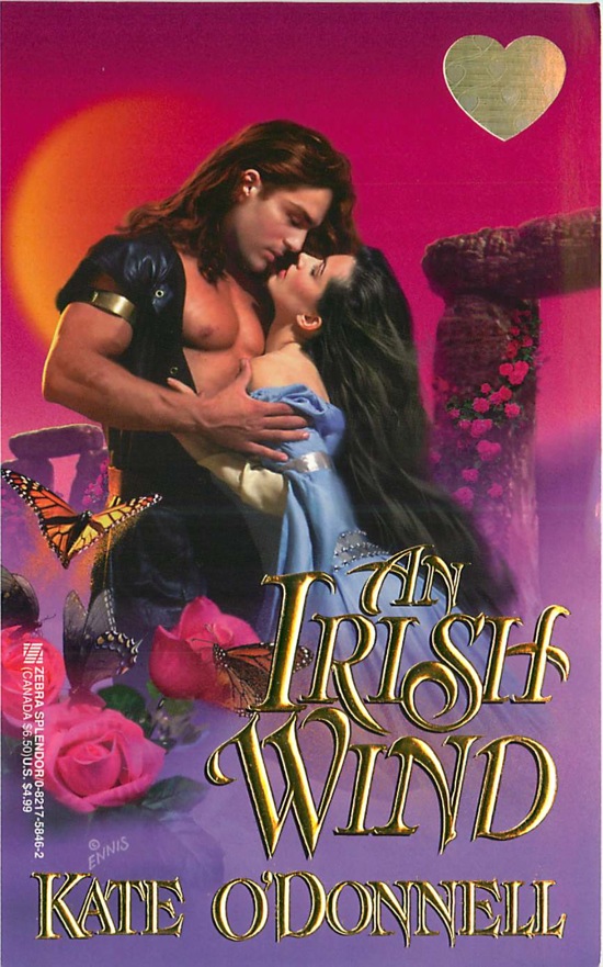 An Irish Wind - they are groping each other in front of a fuchsia sunset in front of some stnading stones and his nipples are looking straight at me