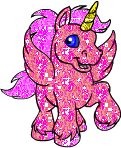 Glitter Unicorn pink and sparky.