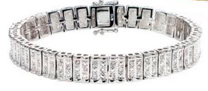 diamond rhodium bracelet 