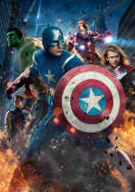 The Avengers - Hulk, Cap, Thor, Iron Man, Hawkeye, Black Widow on one poster