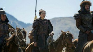 Actress Claudia Kim wearing some awesome armor as Khutulun in "Marco Polo