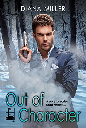 So this is a romantic suspense, and this dude is standing in the snow facing the reader holding a handgun pointing it straight up in the air. There' s all this SMOKE coming out of his crotch, it looks like.