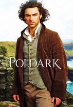 Aiden Turner as Poldark - windswept hair, open collared shirt above high buttoned vest, the works