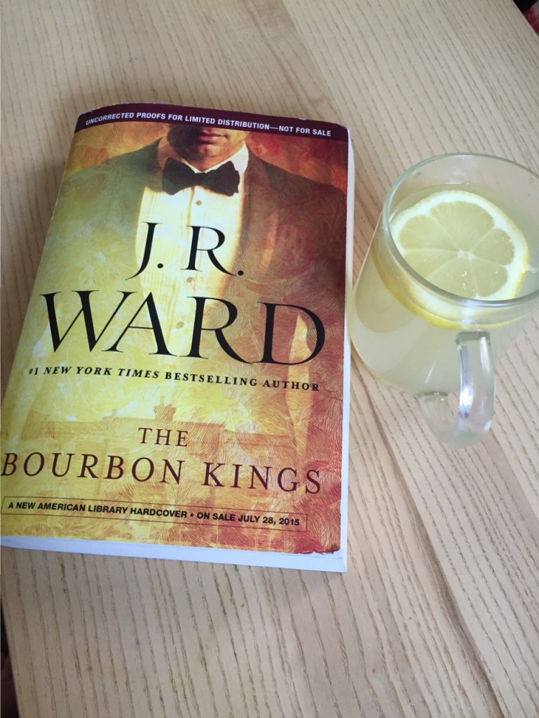 J.R. Ward's The Bourbon Kings with bourbon lemonade