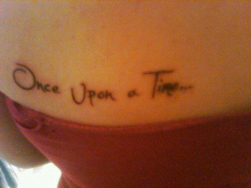 black script that reads Once Upon a Time