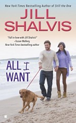 All I Want - Jill Shalvis - A couple walking a dog on a beach and the dog is like THIS LEASH IS VERY DUMB I AM OUTTA HERE