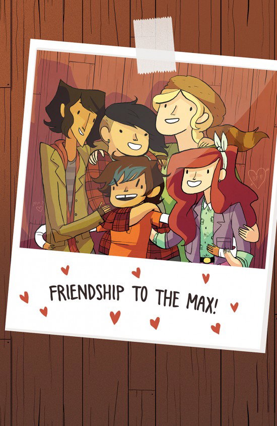 Friendship to the Max, says the Lumberjanes in a group photo!