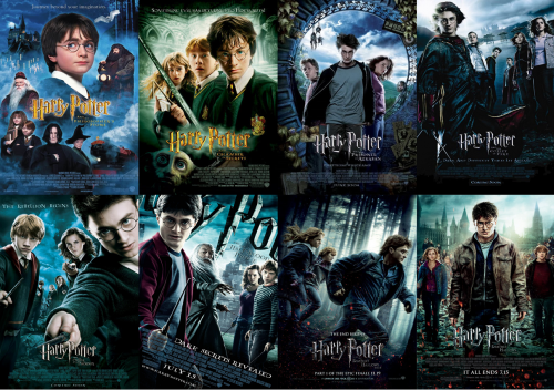 Harry Potter Films 1-8