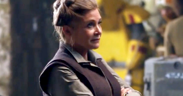 Carrie Fisher listening to men talk with a No Fucks Left to Give expression. LOVE HER