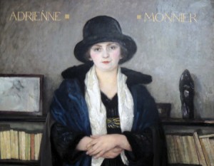 Oil painting of Adrienne Monnier by Paul-Émile Bécat 