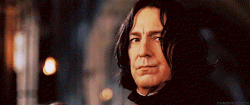 Snape sneering then rethinking 