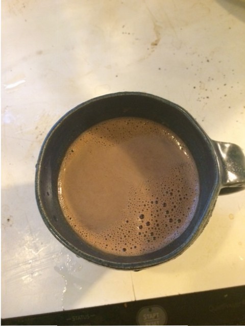 drinking chocolate! Kind of.