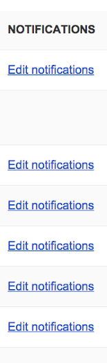 All the Edit Notifications options in one column.