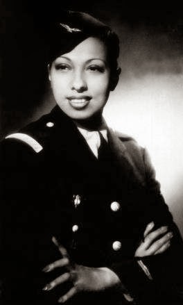 Josephine_Baker in a military uniform looking kickass