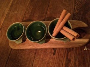 Hypocras with wafers.