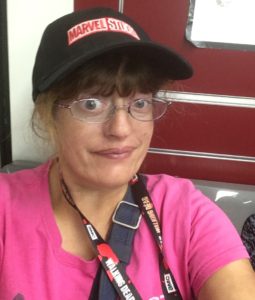 CarrieS, with Marvel cap, looking tired