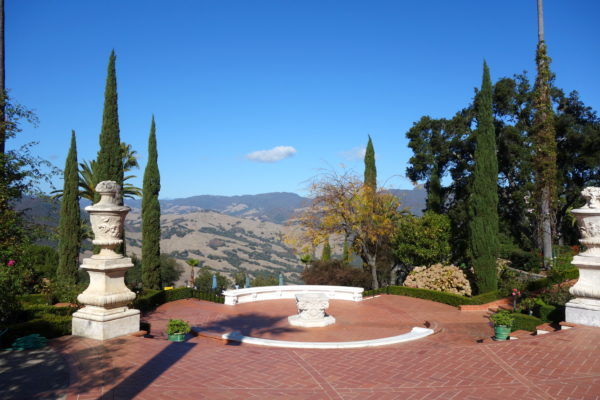 terrace at Hearst Castle