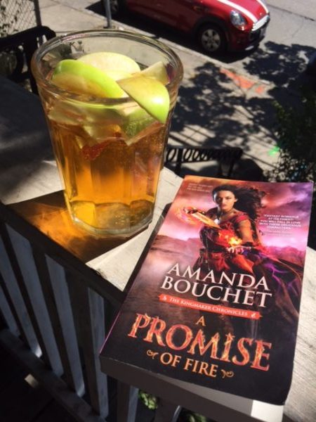 A Chimera's Fire with a copy of A Promise of Fire