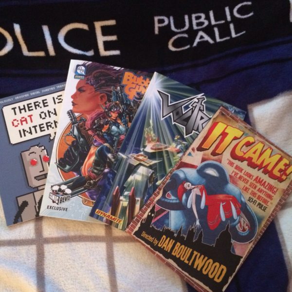 Collection of comics from inside the Comic Bento box