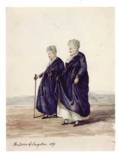 The Ladies, 1819, walking sedately and with great affection