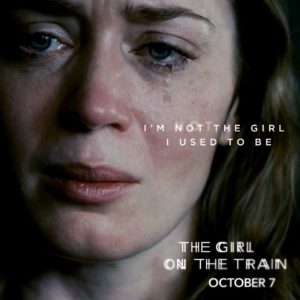 Emily Blunt in The Girl on the Train with the caption, "I'm not the girl I used to be."
