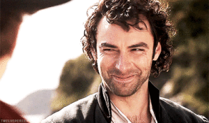 Ross, grinning and laughing. I include this gif purely for the eye crinkles.