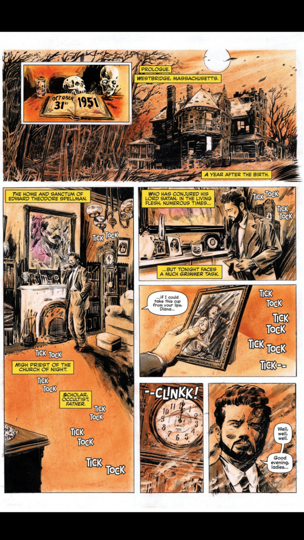 Page one of Sabrina, Volume 1- all panels on one page, which is hard to read