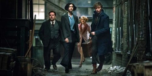Jacob, Tina, Queenie, and Newt rush into action