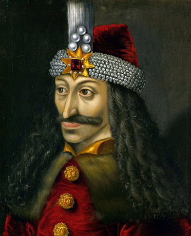 Vlad III-this one is notable because it's the only painting we have of the Impaler that was supposedly copied from one made in his own lifetime