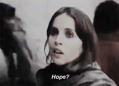 Jyn saying Hope? skeptically