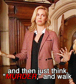 Charlize Theron saying the key to walking like an evil queen is to think about murder