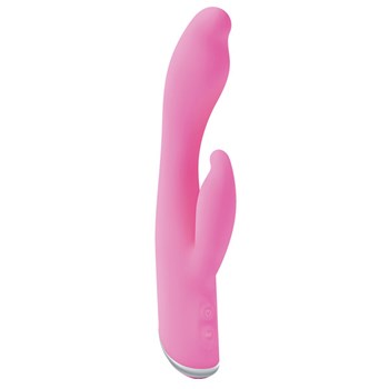 Pink silicone rabbit vibrator