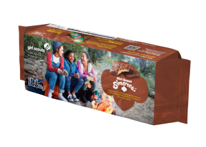 box of girl scout cookies the ones enrobed in chocolate