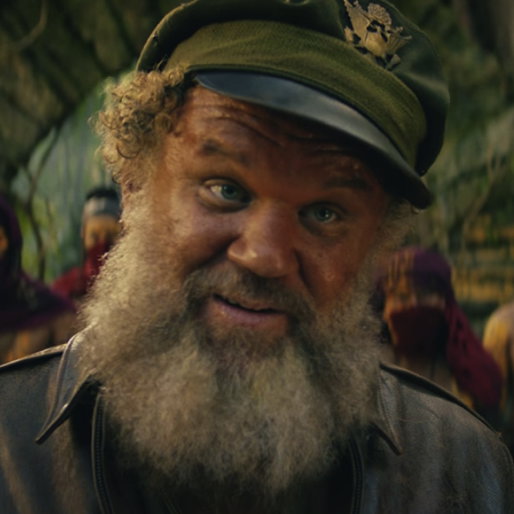 John C. Reilly, looking amused and wacky