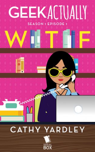 An Asian heroine behind a laptop while on the phone. Episode 1 - "WTF" by Cathy Yardley