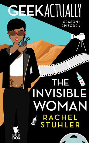 A woman with tattoos in front of a movie set. Episode 2 - "The Invisible Woman" by Rachel Stuhler