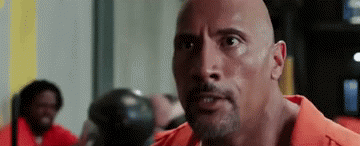 Rock goes in to fight Jason Statham and the screen freezes like they're about to have a romantic dance or something 