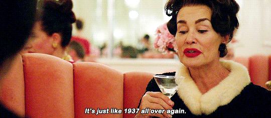 Jessica Lange saying It's just like 1937 all over again