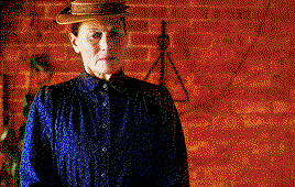 Marilla, having a lot of emotions crossing her face- she's trying to decide Anne's fate.