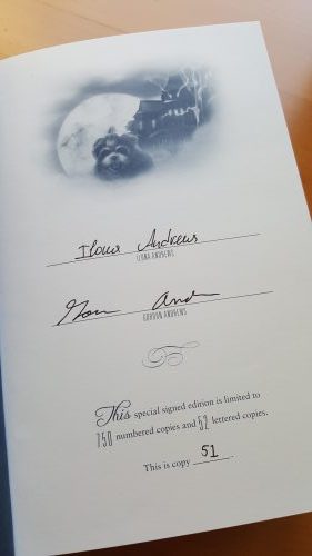 A photo of the signatures inside the Innkeeper Chronicles
