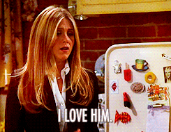 Rachel from the TV friends saying I love him