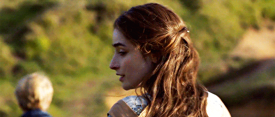 Morwenna, following Geoffy-Chuck down the path and looking back at this intriguing boy.