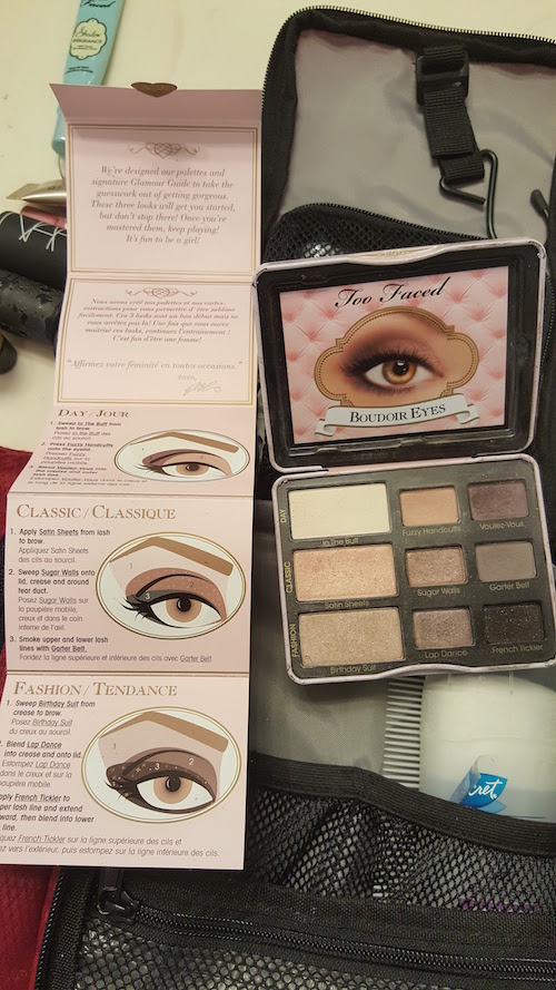 Too Faced Budoir eye palette with 9 shades plus instructions