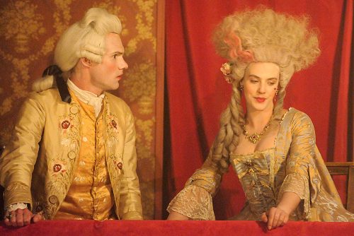 Golden-hued, intricate costumes from Harlots
