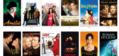 Selection of romance movies from PassionFlix
