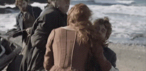 Drake hugging Demelza